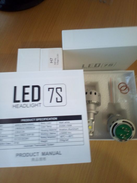 Led лампы 7S H4  цоколь EURS Авто LED ЛАМПА XHP-50 40W 6500K 8000LM