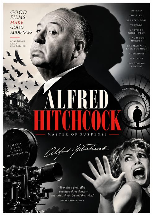 Lote 2 Posters novos Alfred Hitchcock