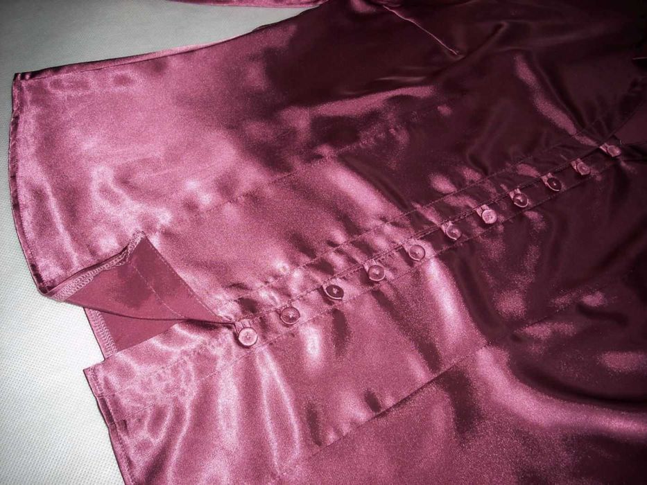 C&A  Koszula Bordowa Satynowa 38