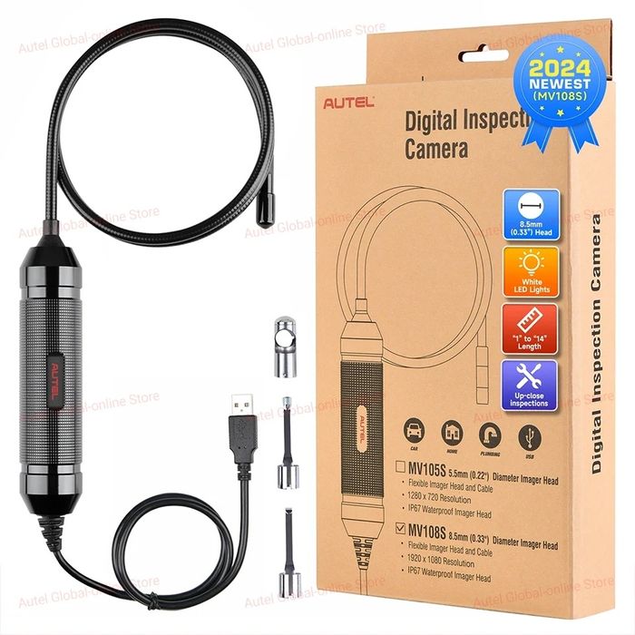 Endoscópio Autel MV108S / MV105S Câmera de inspeção 

Autel MaxiVideo