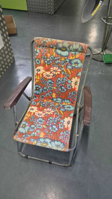 cadeira de praia dos anos 70