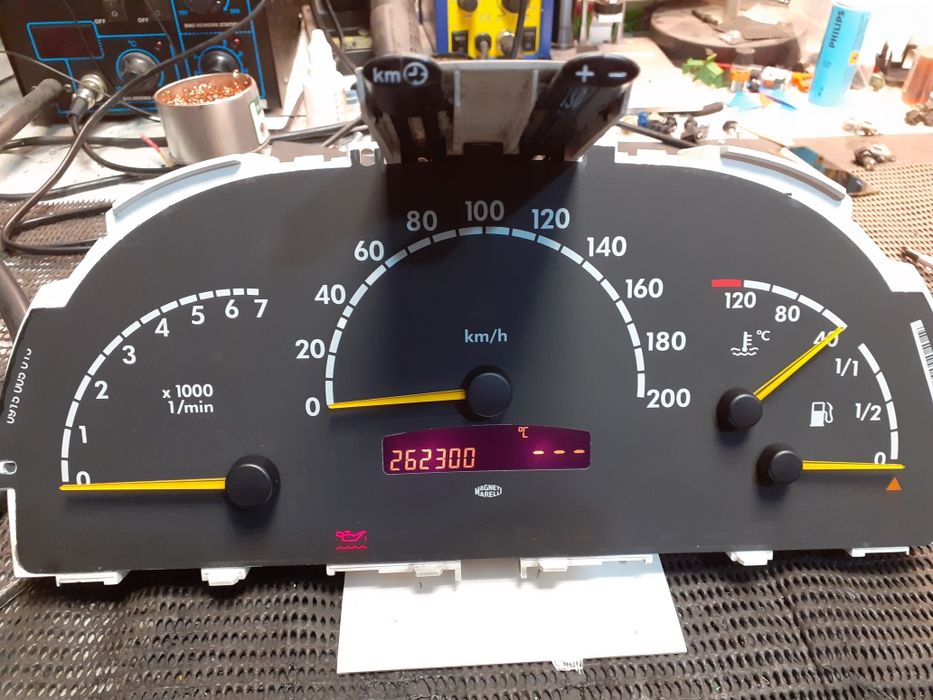 Mercedes-Benz vito w638 reparaçao do lcd do quadrante.