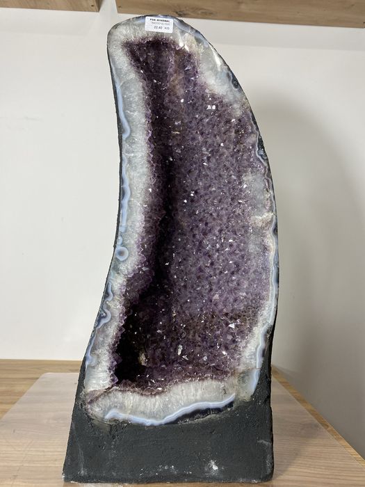 Piękna Geoda Ametystowa 55cm - Urugwaj, Fioletowe Kryształy