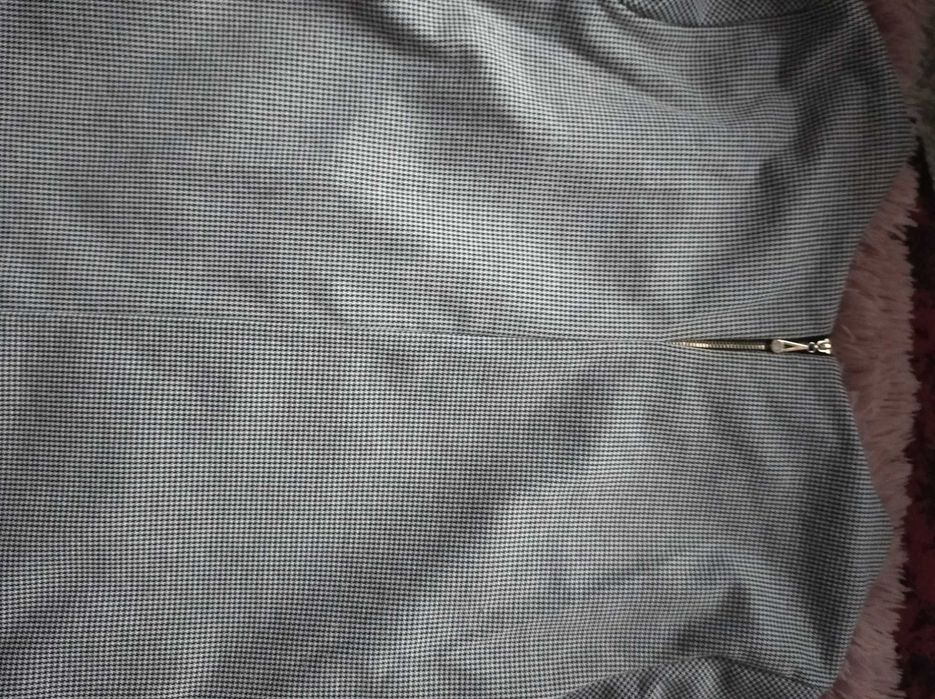 Bluzka w pepitke, rozmiar s, rękaw 3/4