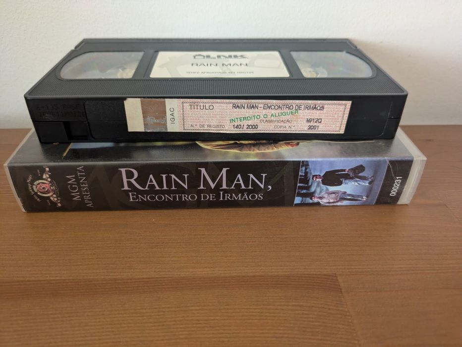 VHS " Rain Man " 1988 (Opt. Estado)