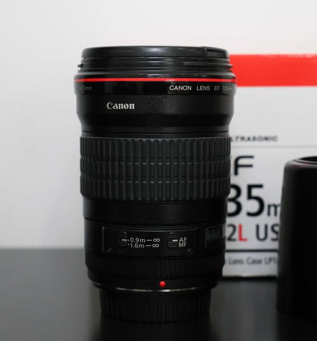Objetiva Canon EF 135mm F2L USM (como nova)