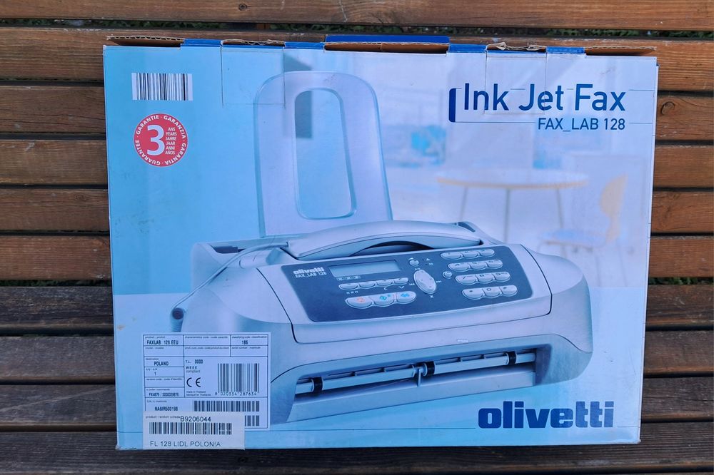 Faks Fax Atramentowy Olivetti FAX-LAB 128 Kompletny zestaw z pudełkiem