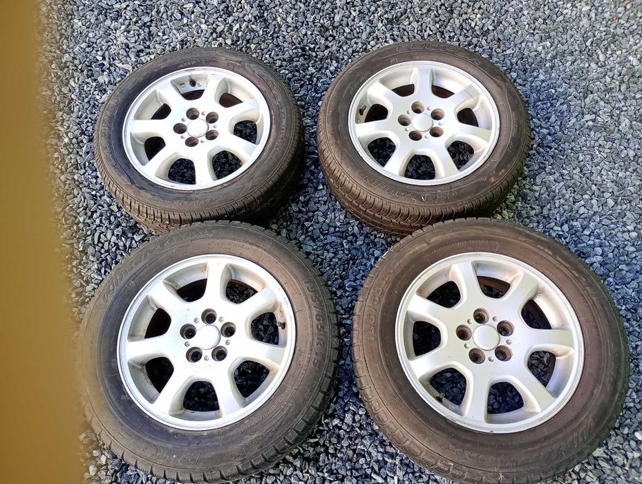 Koła felgi aluminiowe opony 5x100 15 cali 195/65/R15 R15 195/65 Audi Skoda Seat VW Toyota A3 Polo Golf iv Ibiza Toledo Fabia Octavia