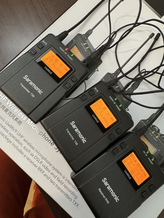 Zestaw Saramonic UwMic9 Kit 2 (RX9 + TX9 + TX9)  jak nowe