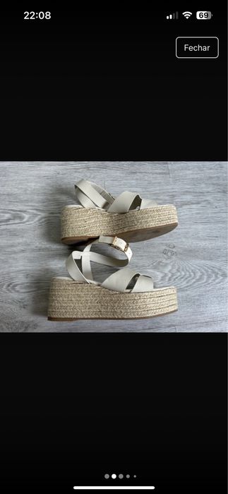 Sandalias Zara, tamanho 37