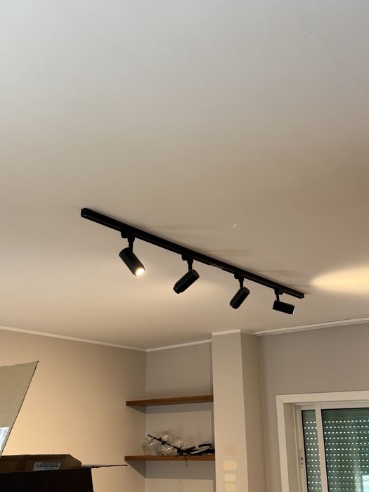 Candeeiro preto sala