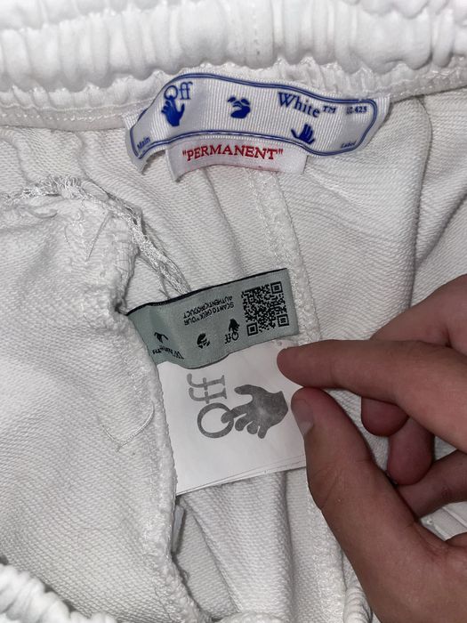 Шорти Off-white arrow sticker sweatshorts white