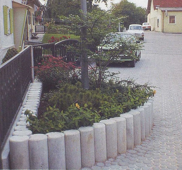 Palisada betonowa szara wysokość 40 cm fi 11