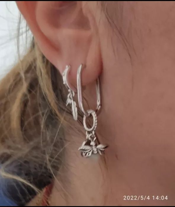 Brincos Pandora em prata