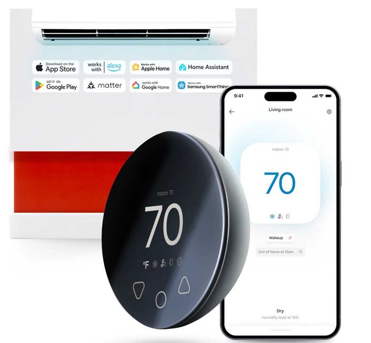 Termóstato para controlar o AC via infravermelhos Boldr Klima novo e nunca usado, ainda na caixa original