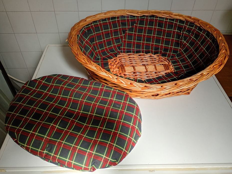 Cama em vime, para gato