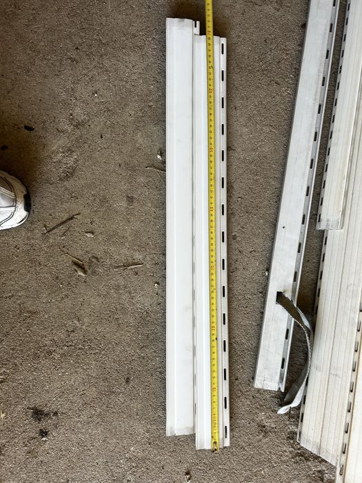 Lote de Réguas de Estore em PVC Branco - Vários Tamanhos