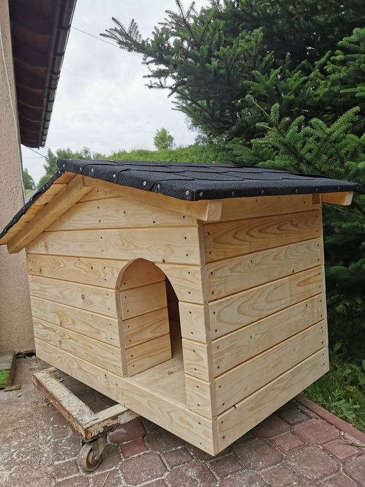 Domek Buda dla psa ocieplana z przedsionkiem, otwierany dach, różne wy