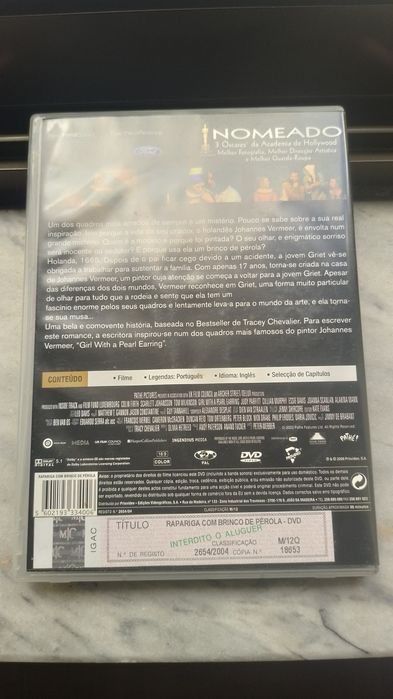DVD Rapariga com Brinco de Pérola