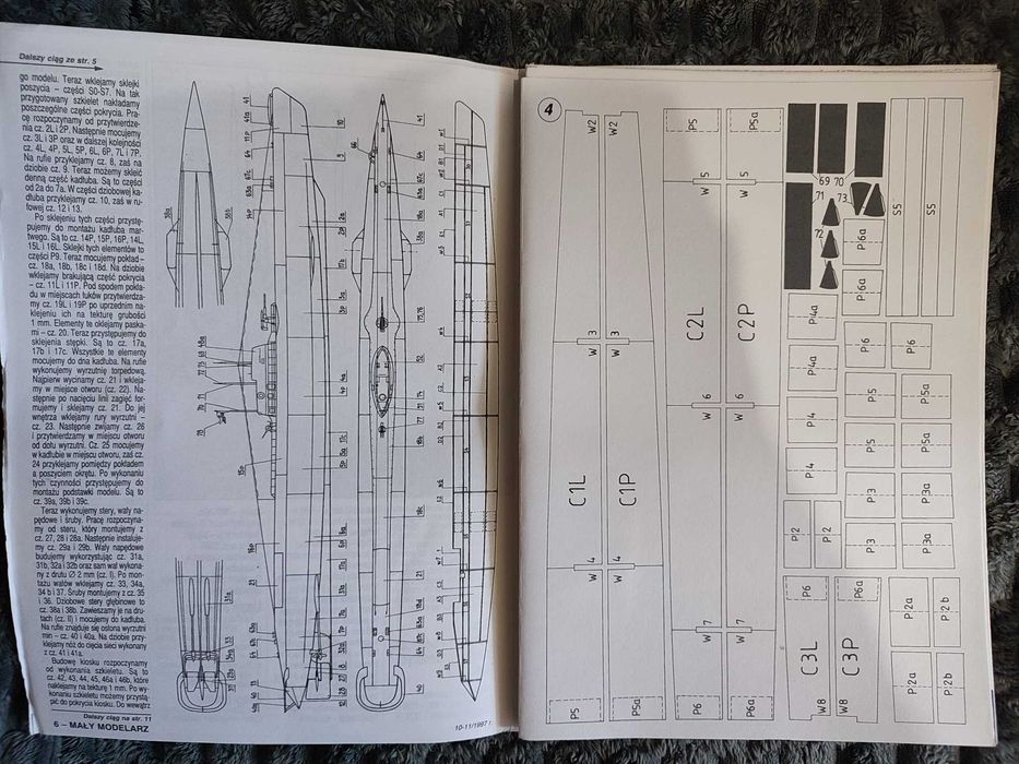 Mały Modelarz 10-11/1997 (Polski podwodny stawiacz min "Wilk")