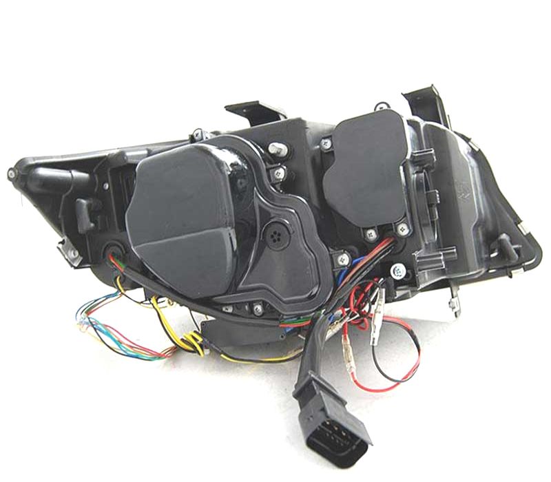 FARÓIS ANGEL EYES AFS U 3D XENON LED BMW E90 E91 LCI 08-12 FUNDO CROMADO