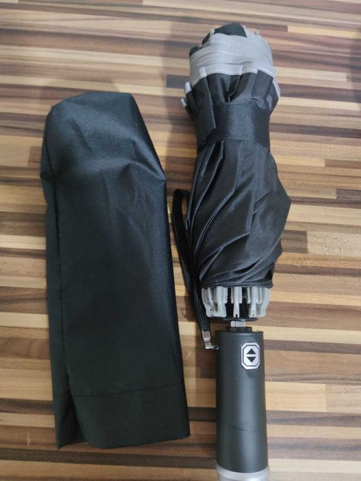 Xiaomi Black зонтик складной Зонт с фонариком