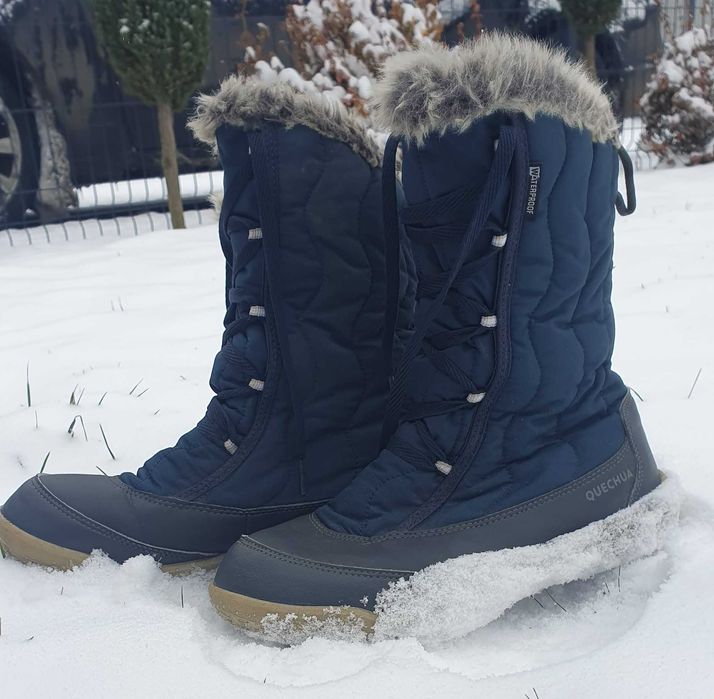 Buty zimowe wodoodporne damskie Decathlon, rozmiar 38