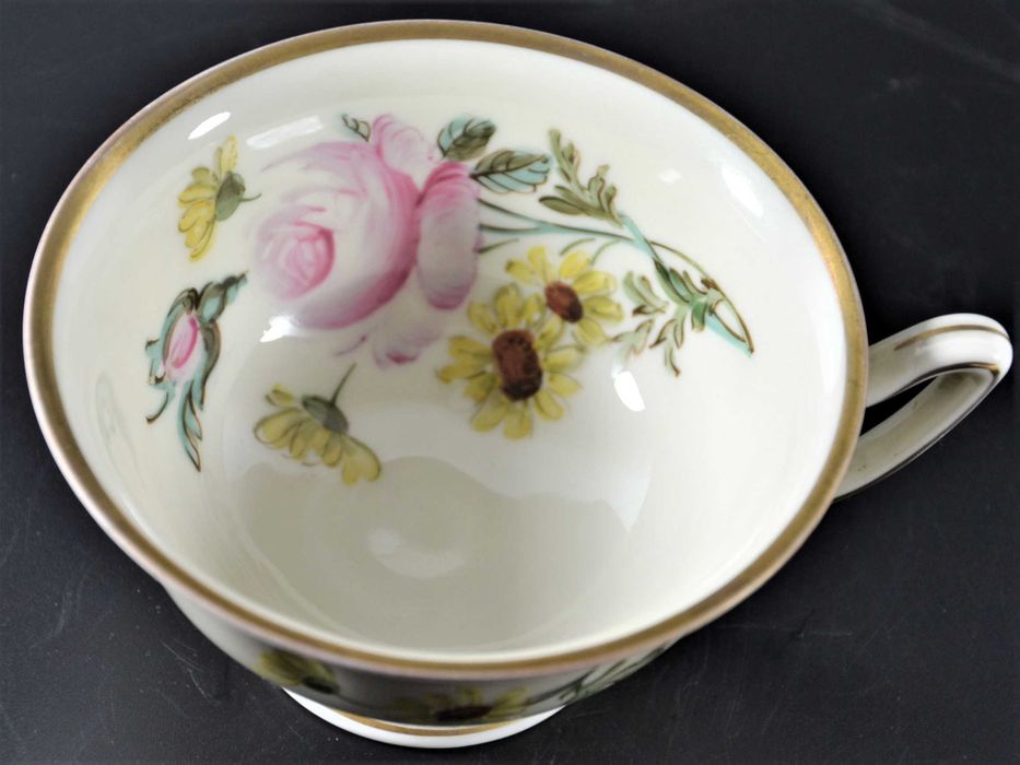 Zestaw śniadaniowy Thomas Ivory kwiaty Bavaria 1945r