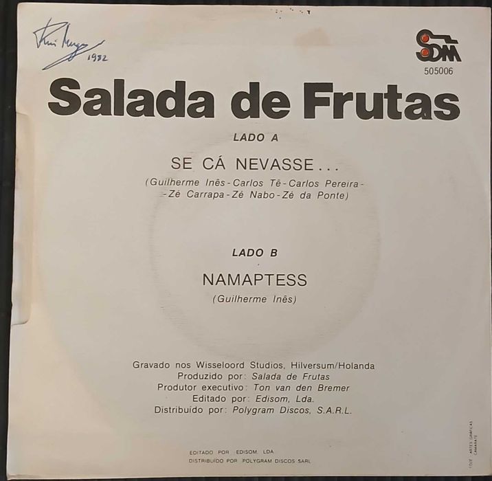 Salada De Frutas - Se Cá Nevasse... (Vinil 7")