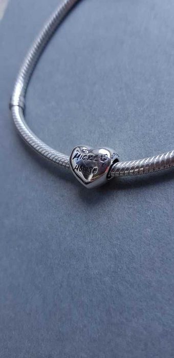 charms zawieszka srebro 925 serce Mickey Mouse