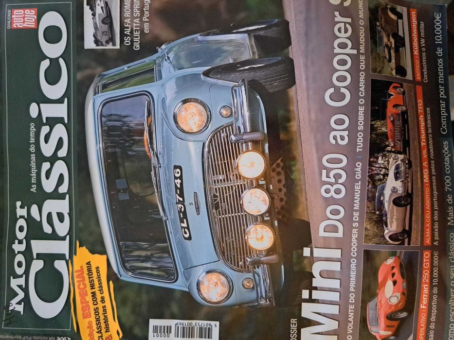 Lote primeiros números Revistas "Motor Clássico"