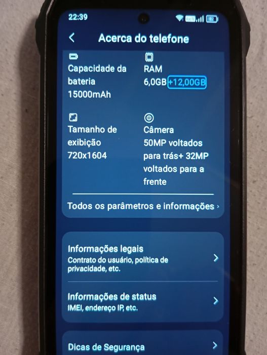 Vendo telemóvel Blackview Oscal Pilot 1