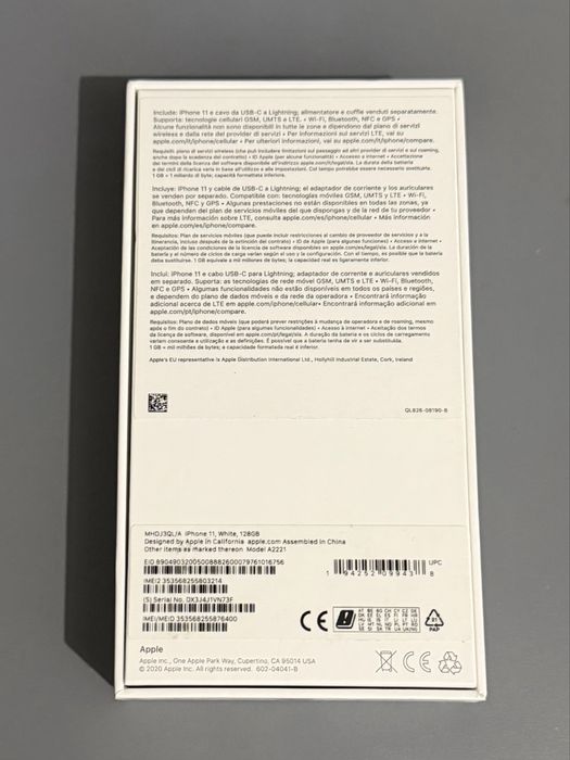 iPhone 11, branco, 128GB, sem garantia