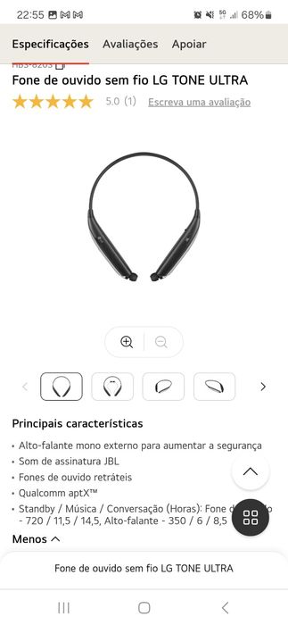 Auriculares Tone Ultra HBS 820S