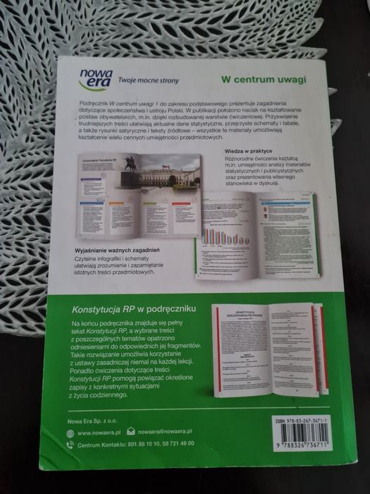 W centrum uwagi 1 podręcznik Nowa Era Wiedza o Społeczeństwie
podręczn