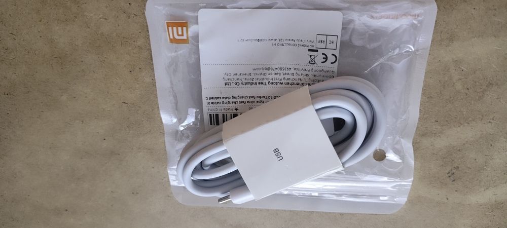 Szybki kabel do Xiaomi, USB - USB c 2m.