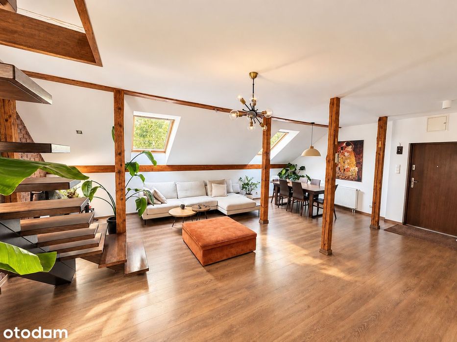 102 m² bezczynszowe 2-poziomowe |
ogromny salon | własne podwórko |