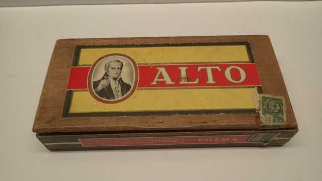 Caixa de charutos vazia da "ALTO"