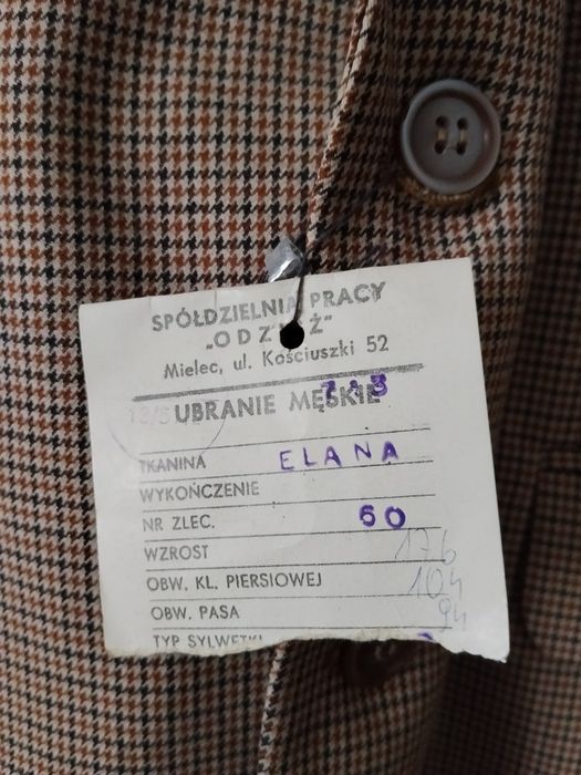 Garnitur nowy PRL spółdzielnia Mielec
