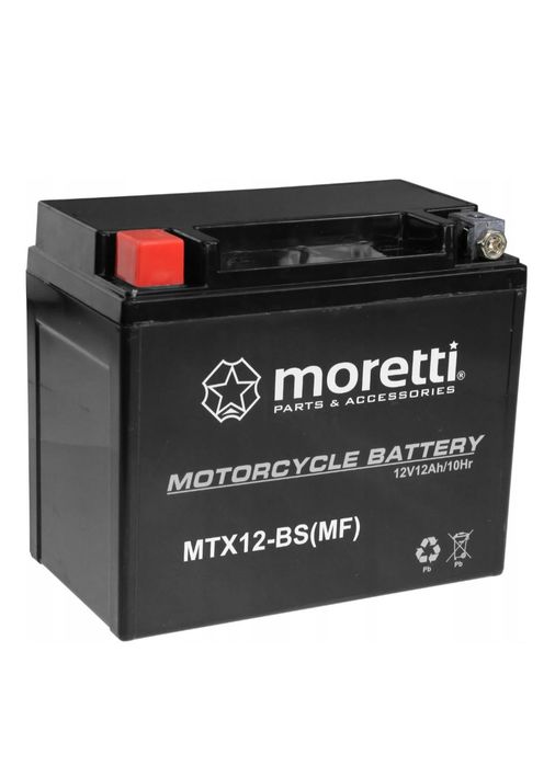 Akumulator żelowy 12V MTX12 BS AGM Moretti