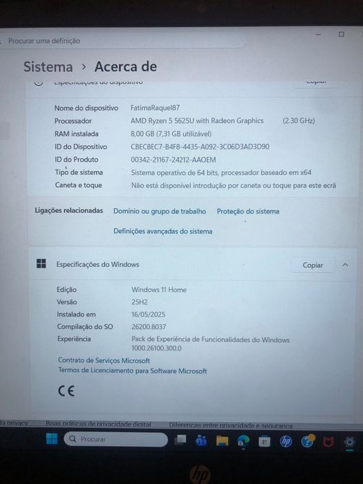Computador portatil HP