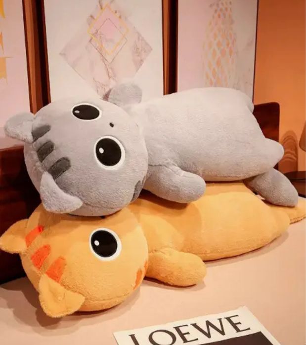 М'яка іграшка кіт-лупастик батон, Кот батон рудий, Гусь обнимусь: 657 ...