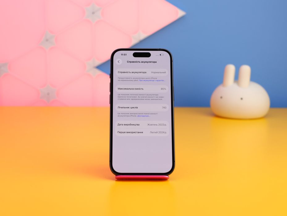 Смартфон Apple iPhone 15 128GB Black (159980) Б/У З ГАРАНТІЄЮ