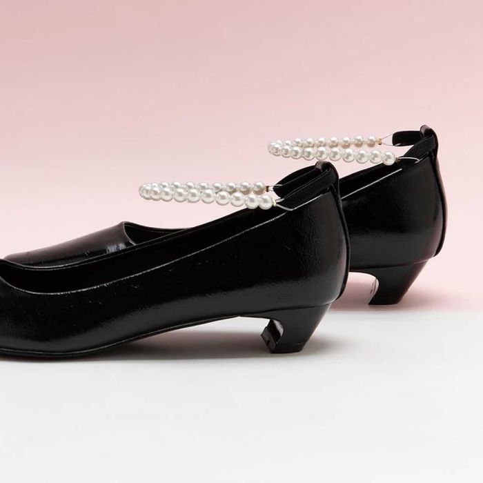 C.Paravano Chunky Low Heel Women's Square Toe Pumps Slip-On Closed Toe