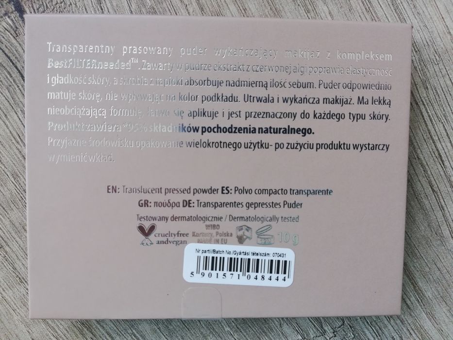 NAM puder transparentny w kamieniu - NOWY