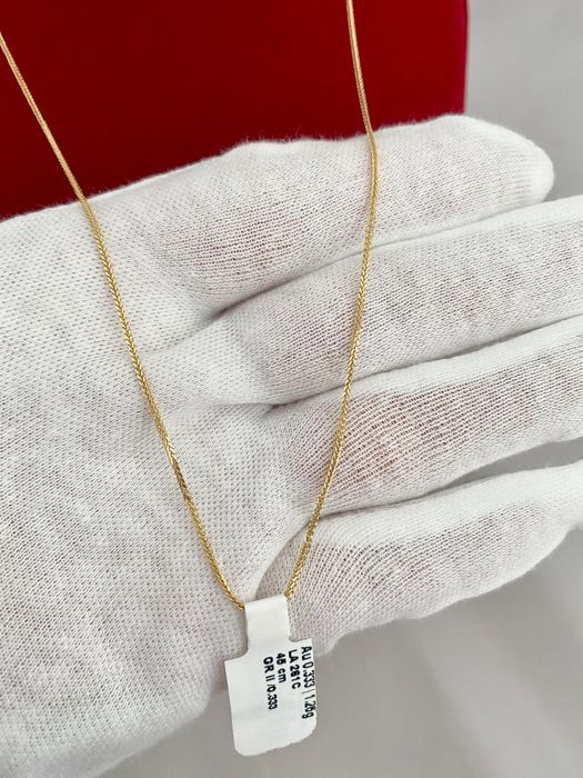 Nowy Złoty naszyjnik łańcuszek Lisi Ogon diamentowany. Sklep