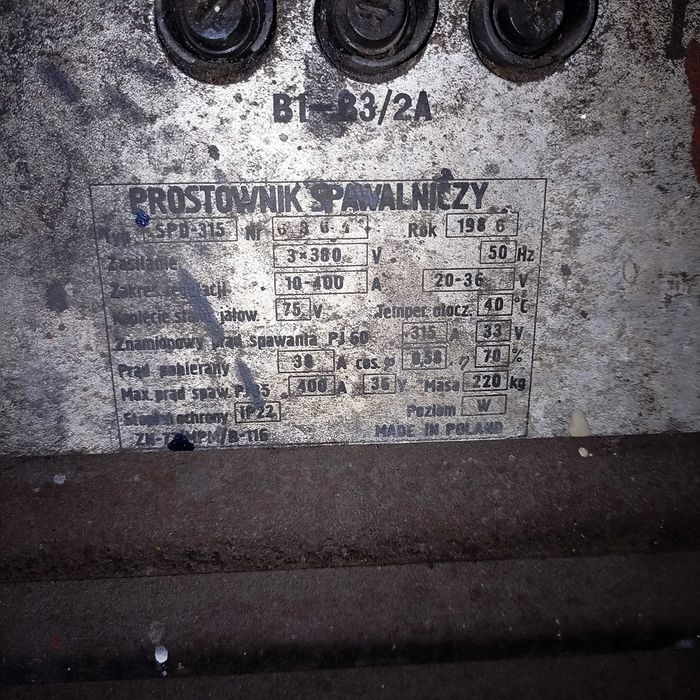 Prostownik spawalniczy BESTER typ SPD-315