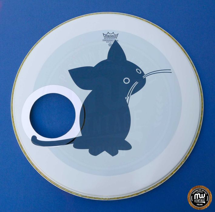 ‼️ Remo - naciąg Powerstroke 3 Bass Smooth White Kot 22" ‼️