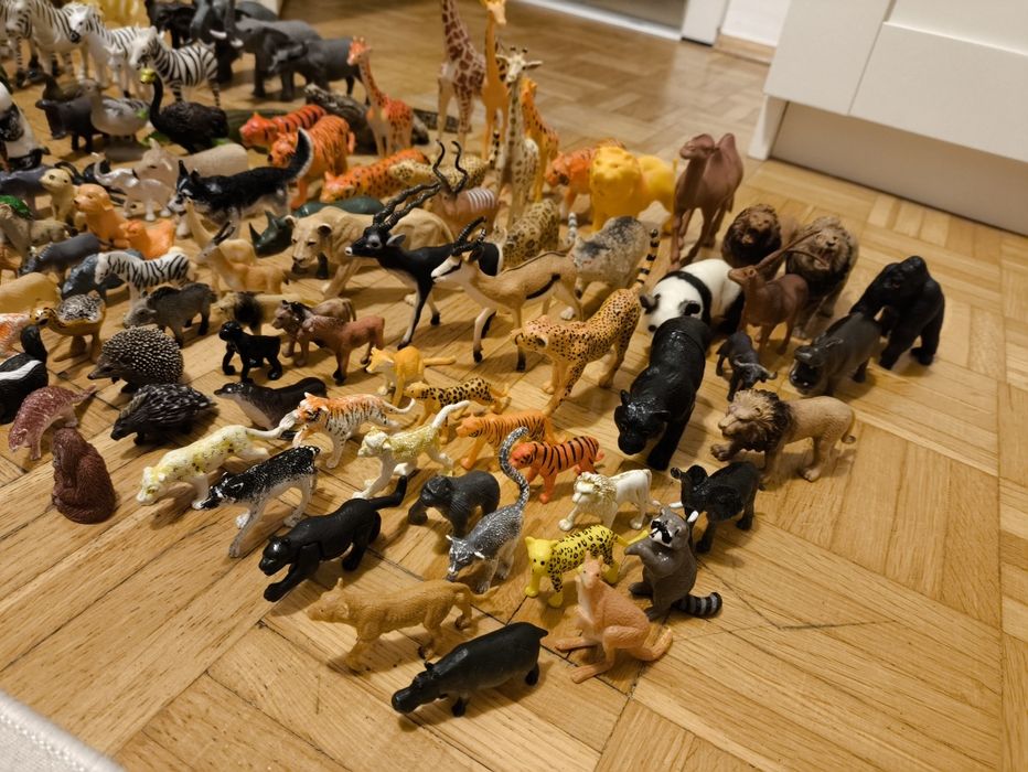 Komplet 132 figurki zwierząt + DODATKI