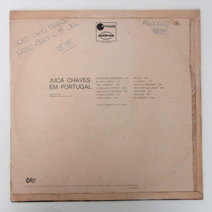 JUCA CHAVES - Juca Chaves Em Portugal (LP)